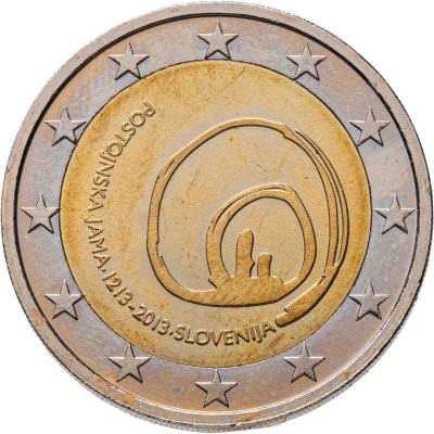 купить Словения 2 евро (euro) 2013 800 лет со дня открытия пещеры Постойнска-Яма