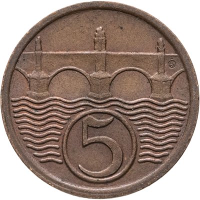купить Чехословакия 5 геллеров (haleru) 1938