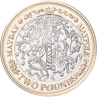 купить Гернси 2 фунта 2025 "Необычные британские традиции - "Майское дерево"