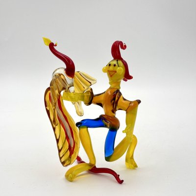 купить Статуэтка "Иванушка с Жар-птицей", цветное стекло, гутная техника, Российская Федерация, 2000-2015 гг.