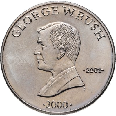 купить Либерия 5 долларов (dollars) 2000 "Джордж Уокер Буш (2001-)"