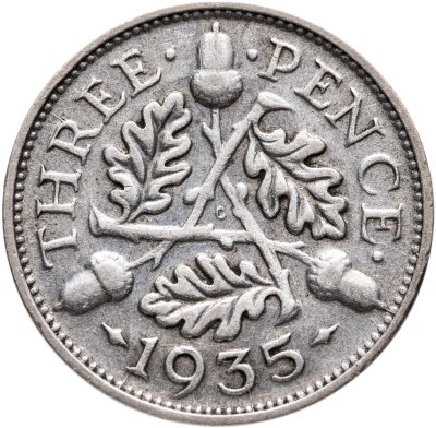купить Великобритания 3 пенса (pence) 1935 Георг V