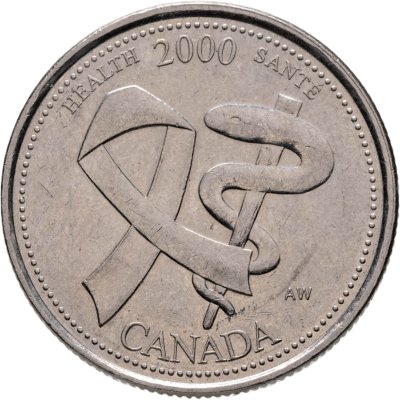 купить Канада 25 центов (cents) 2000 "Миллениум - Здоровье"