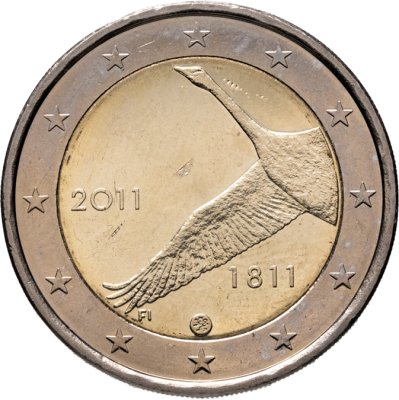 купить Финляндия 2 евро 2011 "200 лет Банку Финляндии"