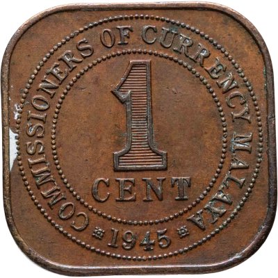 купить Малайя 1 цент (cent) 1945