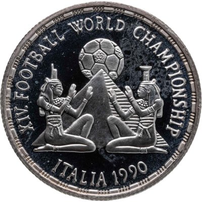 купить Египет 5 фунтов 1990 "XIV Чемпионат мира по футболу ФИФА 1990 в Италии"