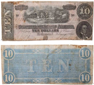 купить США Конфедеративные штаты Америки 10 долларов 1864 год