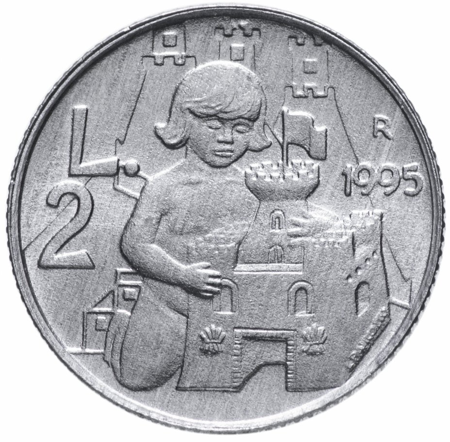 купить Сан-Марино 2 лиры (lire) 1995