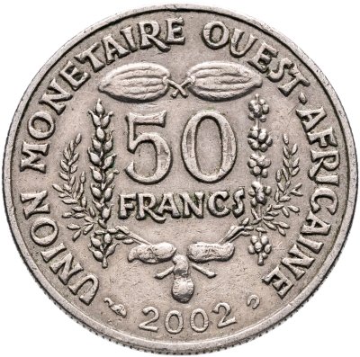 купить Западная Африка (BCEAO) 50 франков (francs) 2002