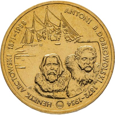 купить Польша 2 злотых 2007 "Польские путешественники - Генрик Арцтовский и Антони Болеслав Добровольский"