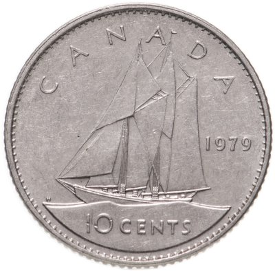 купить Канада 10 центов (cents) 1979