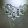Купить Набор из 5-ти рюмок с резным геометрическим декором, хрусталь, алмазная грань, СССР, 1970-1990 гг.