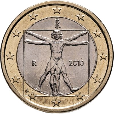 купить Италия 1 евро (euro) 2010