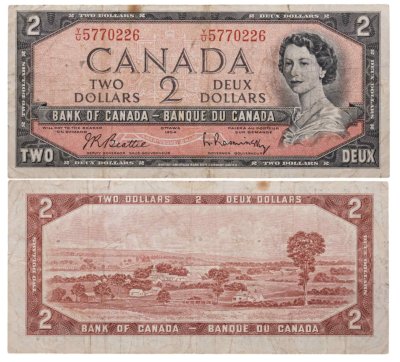 купить Канада 2 доллара 1954
