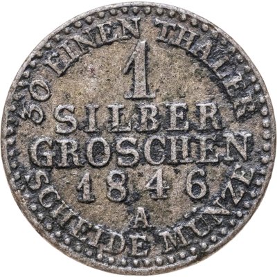 купить Германия, Пруссия 1 серебряный грош 1846