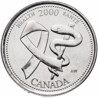 купить Канада 25 центов (cents) 2000 "Миллениум - Здоровье"