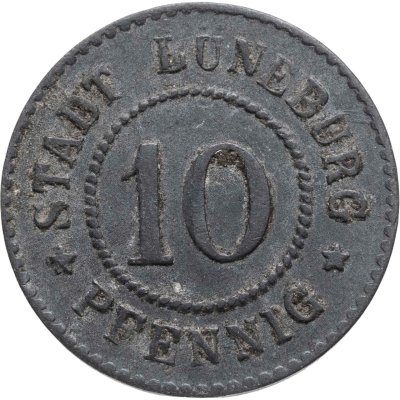 купить Германия "Люнебург" 10 пфеннигов 1917 нотгельд