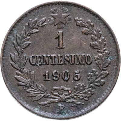 купить Италия 1 чентезимо (centesimo) 1905