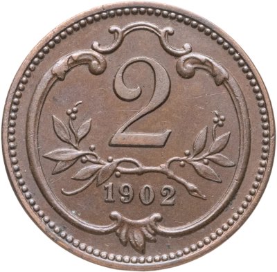 купить Австрия 2 геллера (heller) 1902