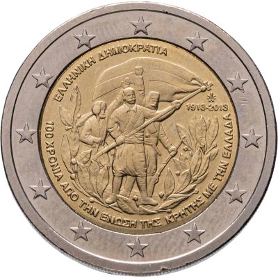 купить Греция 2 евро (euro) 2013 "100 лет воссоединения с Критом"