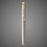 Купить Перьевая ручка Parker IM Premium Warm Silver (grey) GT, перо: F, цвет чернил: blue, в подарочной упаковке., Металлы: латунь, позолота, позолота, 2026 г.