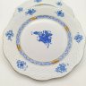 Купить Пара десертных тарелок, выполненных в фирменном дизайне "Chinese Bouquet" ("Apponyi Blue"), фарфор, роспись, золочение, Herend (Херенд), Венгрия, 1960-1990 гг.