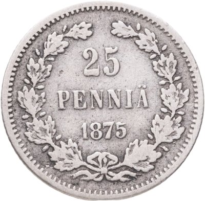 купить 25 пенни 1875 S Российская Финляндия