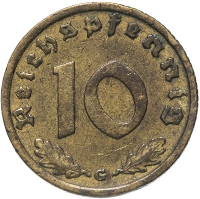 купить Германия (Третий рейх) 10 рейхспфеннигов 1938