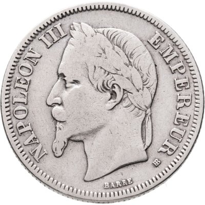 купить Франция 2 франка 1867 "BB"