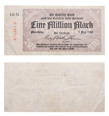 купить Германия Mannheim ( Baden ) 1000000 (1 млн) марок 1923