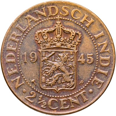 купить Голландская Ост-Индия 2 1/2 цента (cent) 1945