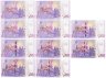 Купить 0 евро (euro) набор из 10 банкнот "Замки и дворцы"