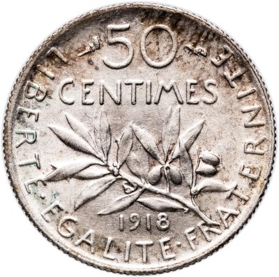 купить Франция 50 сантимов (centimes) 1918