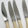 Купить Набор из 4 столовых ножей, металл, пластик, СССР, 1970-1980 гг.