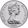 Купить Остров Мэн 1 крона 1981 "Международный год инвалидов - Бетховен"