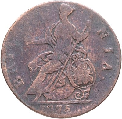 купить Великобритания 1/2 пенни (penny) 1775