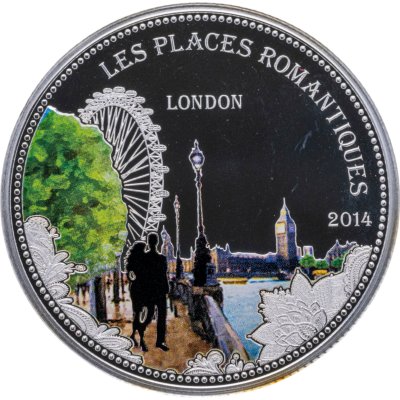 купить Бенин 1000 франков (francs) 2014 "Романтические места - Лондон"