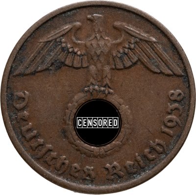 купить Германия, Третий Рейх 2 рейхспфеннига (Reichspfennig) 1938