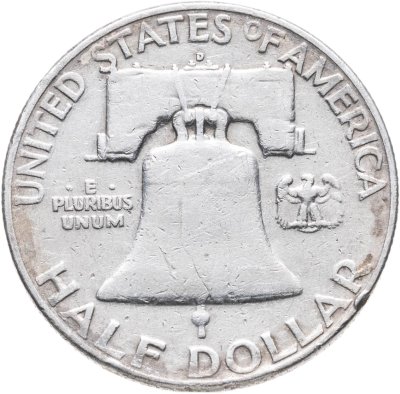 купить США 50 центов (1/2 доллара, half dollar) 1954 Franklin Half Dollar