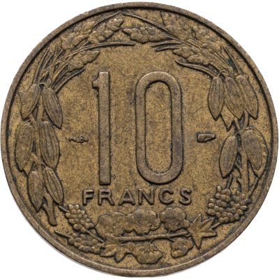 купить Французская Экваториальная Африка 10 франков (franc) 1958 Камерун
