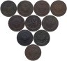 Купить 1 копейка Николая II 10 монет 1898-1915 гг