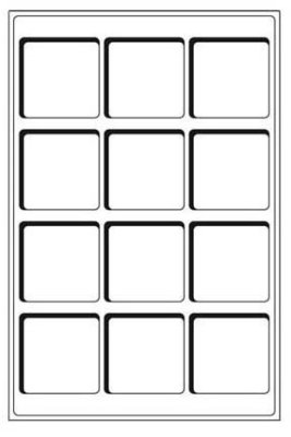 купить Планшет для монет, на 12 ячеек. формат S (Leuchtturm, Германия), 2 шт.