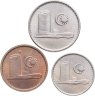 Купить Малайзия Набор 3 монет 1968-1970