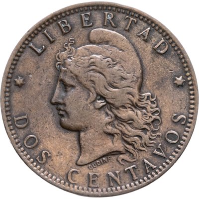 купить Аргентина 2 сентаво (centavos) 1893