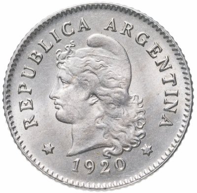 купить Аргентина 10 сентаво (centavos) 1920