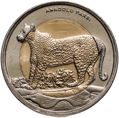 купить Турция 1 лира 2012 "Фауна Турции - Гепард"