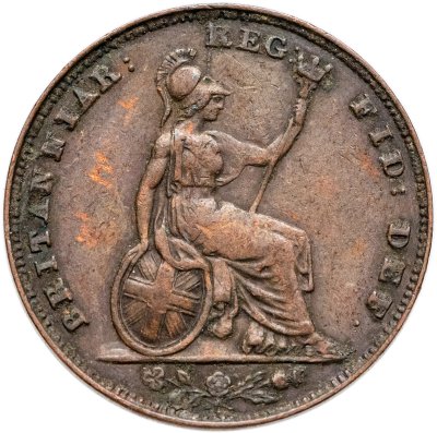 купить Великобритания 1 фартинг (farthing) 1839