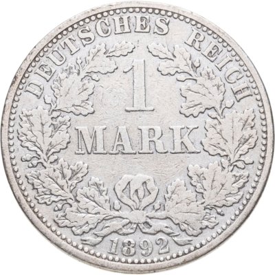 купить Германия 1 марка (mark) 1892 знак монетного двора: "A" - Берлин