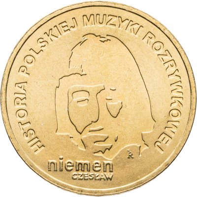 купить Польша 2 злотых 2009 "История польской музыки - Чеслав Немен"
