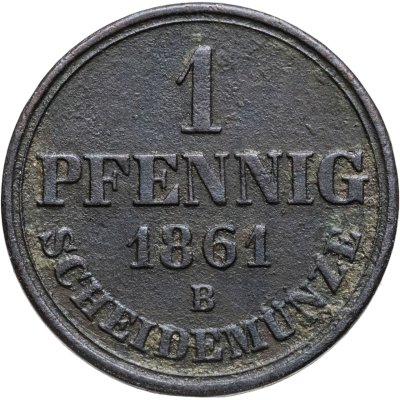 купить Ганновер 1 пфенниг 1861